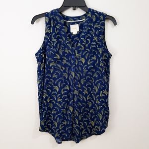 MAEVE ANTHROPOLOGIE BANANA SLEEVELESS SHIRT RARE